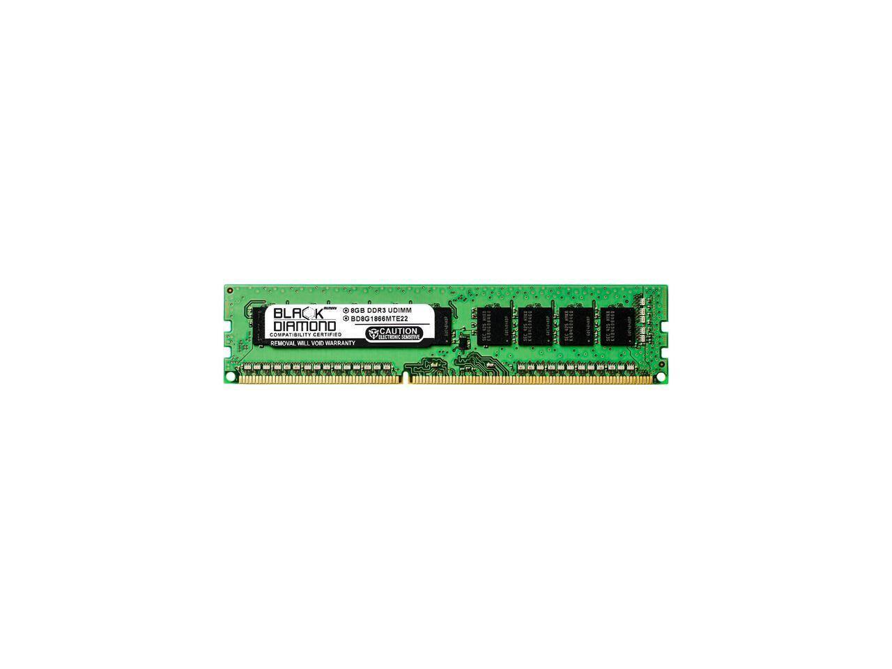 Black Diamond - memory 8gb ecc ddr3 1866 (pc3 14900) server memory model bd8g1866m