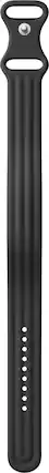 Front. Google - Fitbit Air Active Band - Workout-Friendly Silicone Band - Only Compatible with Google Fitbit Air - Small - Obsidian.