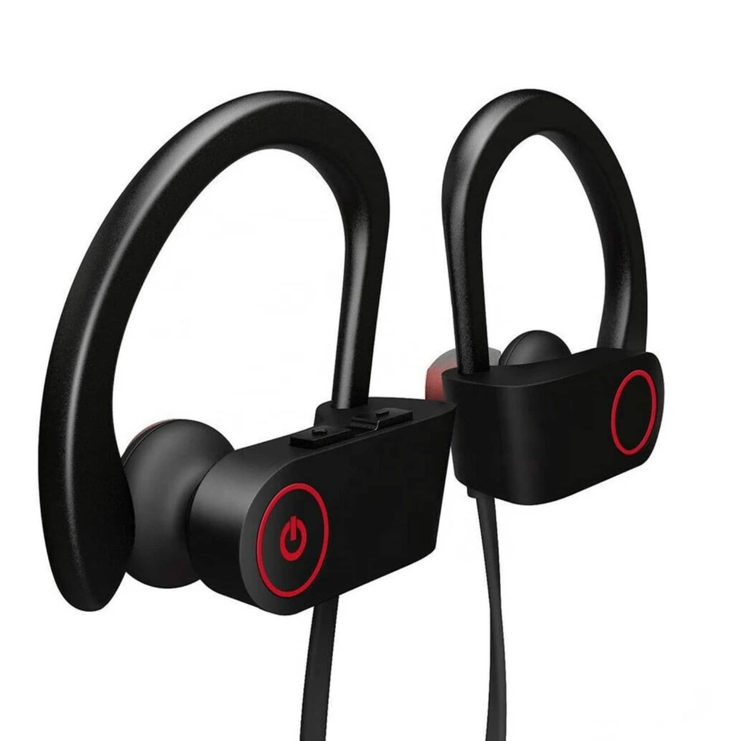 Stock Preferred - Waterproof Bluetooth 5.0 Earbuds Wireless In-Ear Stereo Sport Headphones with Mic Black