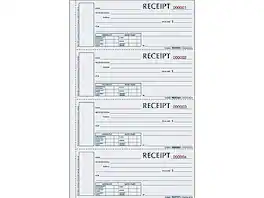 Rediform - Money 3-Part Carbonless Receipt Book, 2.75" x 6.88", 200/Pack (S1657NCL) - White/Yellow/Pink