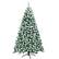 Alt View 21. Costway - 6Ft Pre-Lit Premium Snow Flocked Hinged Artificial Christmas Tree w/ 250 Lights - Green/White.