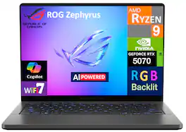 ASUS - Refurbished Excellent - ROG Zephyrus G14 Laptop 14.0 2.8K Display (Ryzen 9 270, 32GB, 4TB SSD, GeForce RTX 5070, Win 11 Home)