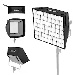 Neewer - Foldable Softbox for NL660/RGB660 LED Panels - 12x11" Soft Lighting with Grid & Bag for Studio