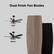 Dual Finish Fan Blades
Oak
Black