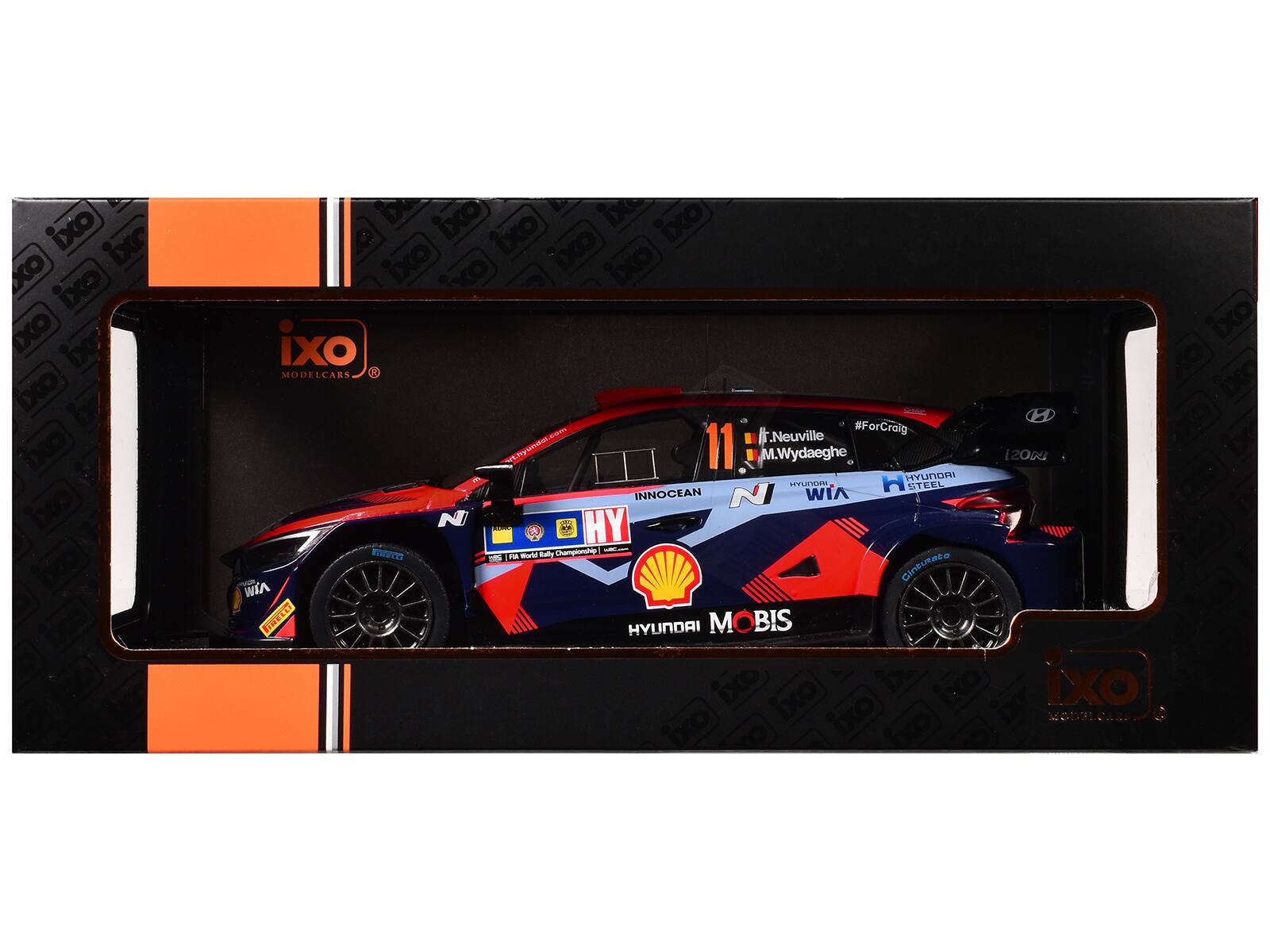 Sure, here is the corrected and grouped text from the image:

---

**Front of the Box:**

- ixo
- MODELCARS
- #ForCraig
- T.Neuville
- M.Wydaeghe
- 11
- HYUNDAI
- INNOCEAN
- WIA
- MOBIS
- HYUNDAI MOBIS
- HYUNDAI
- STEEL
- INNOCEAN
- WIA
- MOBIS
- HYUNDAI MOBIS
- HYUNDAI
- STEEL
- INNOCEAN
- WIA
- MOBIS
- HYUNDAI MOBIS
- HYUNDAI
- STEEL
- INNOCEAN
- WIA
- MOBIS
- HYUNDAI MOBIS
- HYUNDAI
- STEEL
- INNOCEAN
- WIA
- MOBIS
- HYUNDAI MOBIS
- HYUNDAI
- STEEL
- INNOCEAN
- WIA
- MOBIS
- HYUNDAI MOBIS
- HY