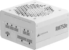 CORSAIR - RMe Series RM750e 80 PLUS Gold Fully Modular Low-Noise ATX 3.1 and PCIE 5.1 Power Supply - White