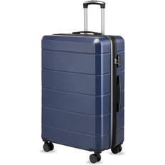 Front. LUGGEX - LUGGEX - 28 Inch Expandable Checked Luggage with Spinner Wheels, 106L Large Hardside Suitcase with TSA Lock - EX-Lite - Blue.