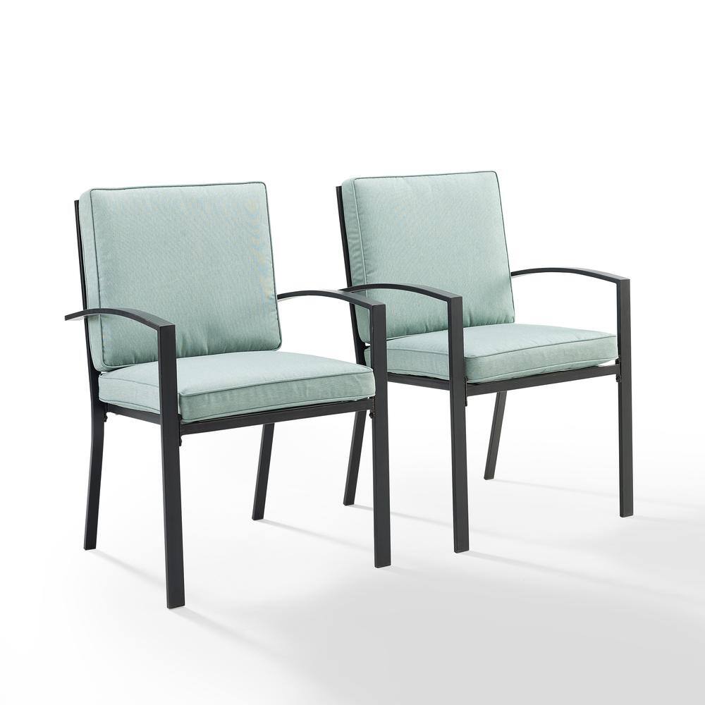 Alt View 3. Crosley Furniture - Kaplan 2Pc Outdoor Dining Chair Set - 2 Chairs - Mist.