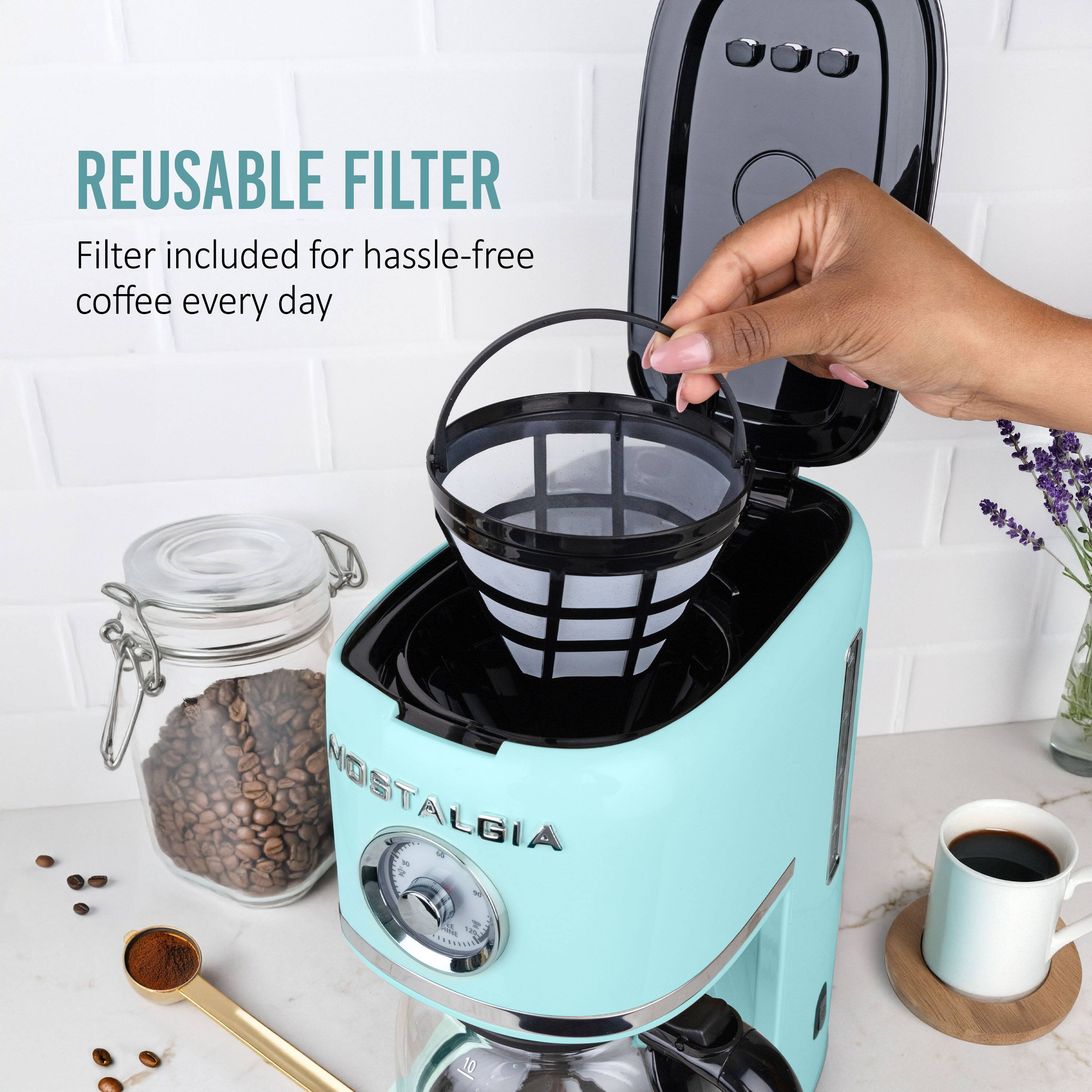 REUSABLE FILTER  
Filter included for hassle-free coffee every day  

NOSTALGIA M - L  
N 2 - 10