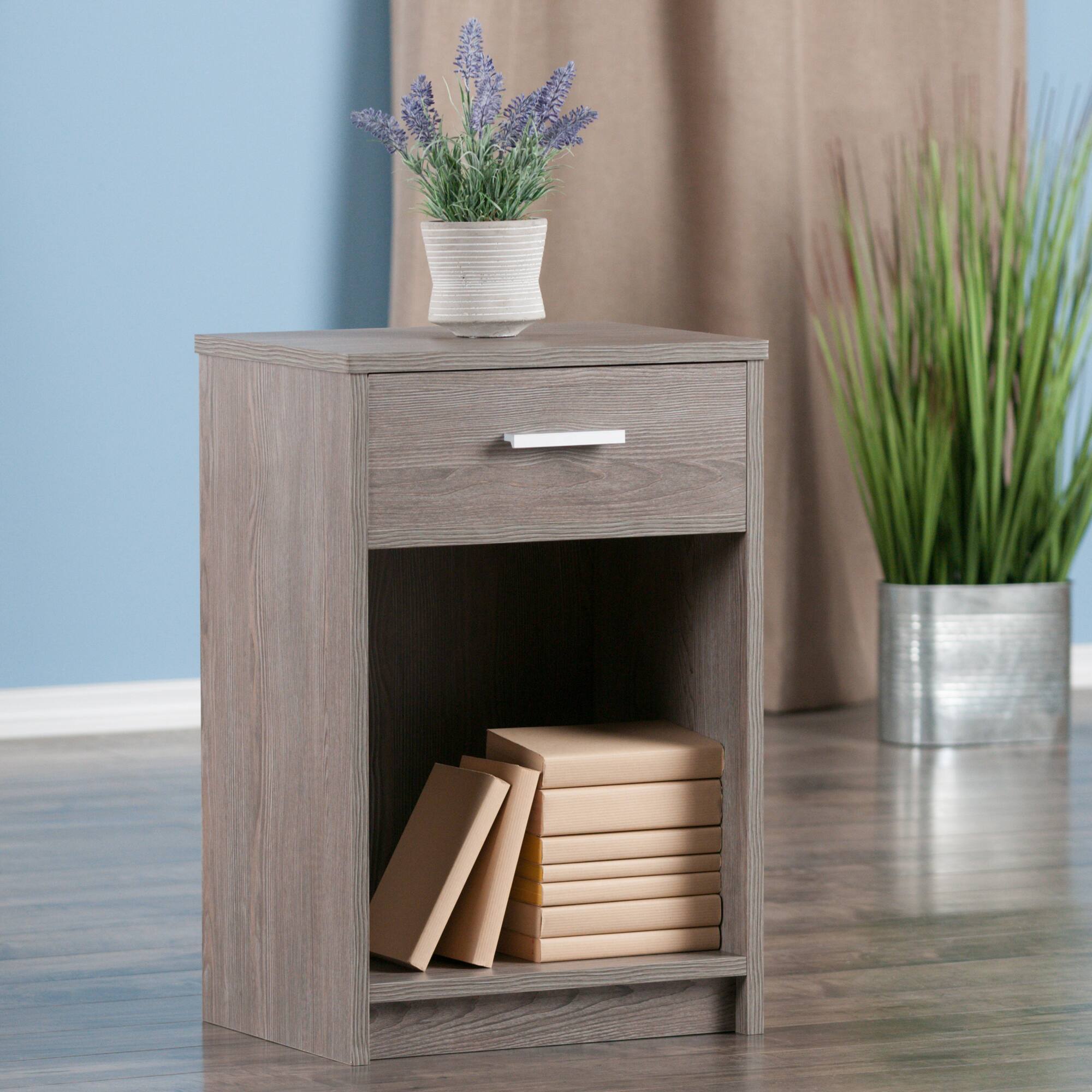 Alt View 4. Winsome Wood - Rennick Accent Table, Nightstand - Ash Gray.