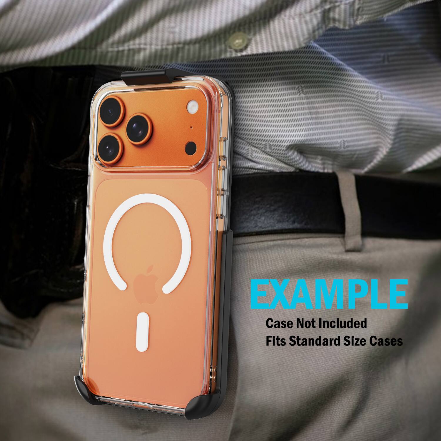 EXAMPLE  
Case Not Included  
Fits Standard Size Cases
