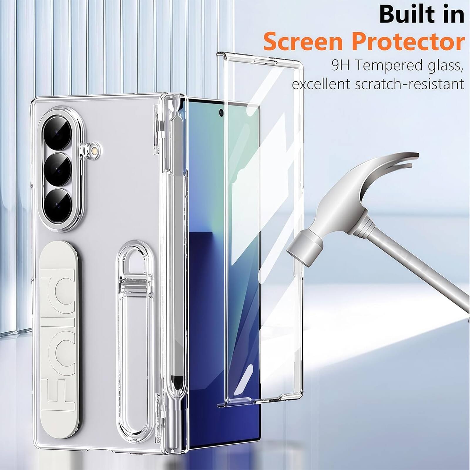 Built in Screen Protector  
9H Tempered glass, excellent scratch-resistant