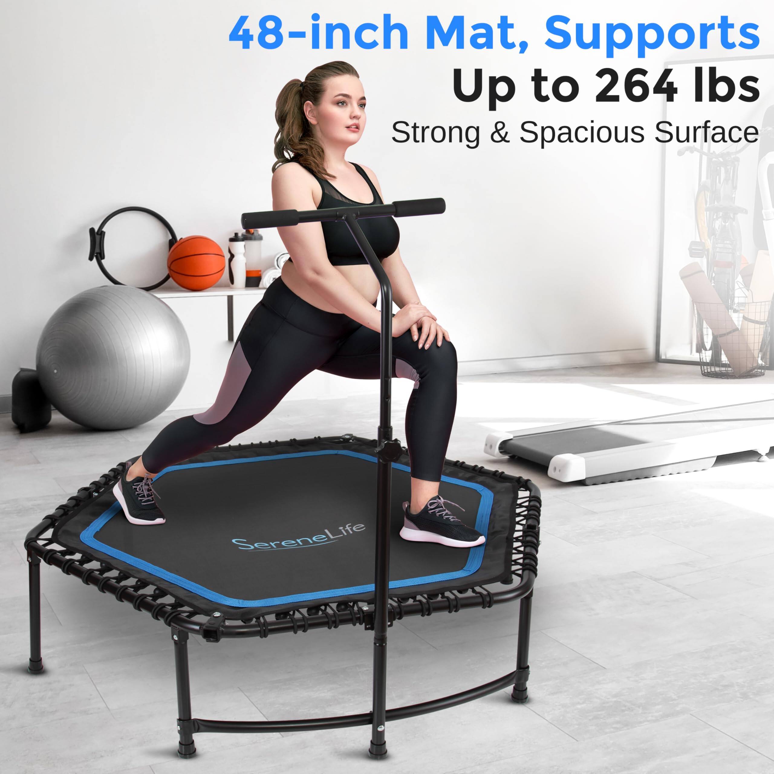 48-inch Mat, Supports Up to 264 lbs  
Strong & Spacious Surface  
SereneLife