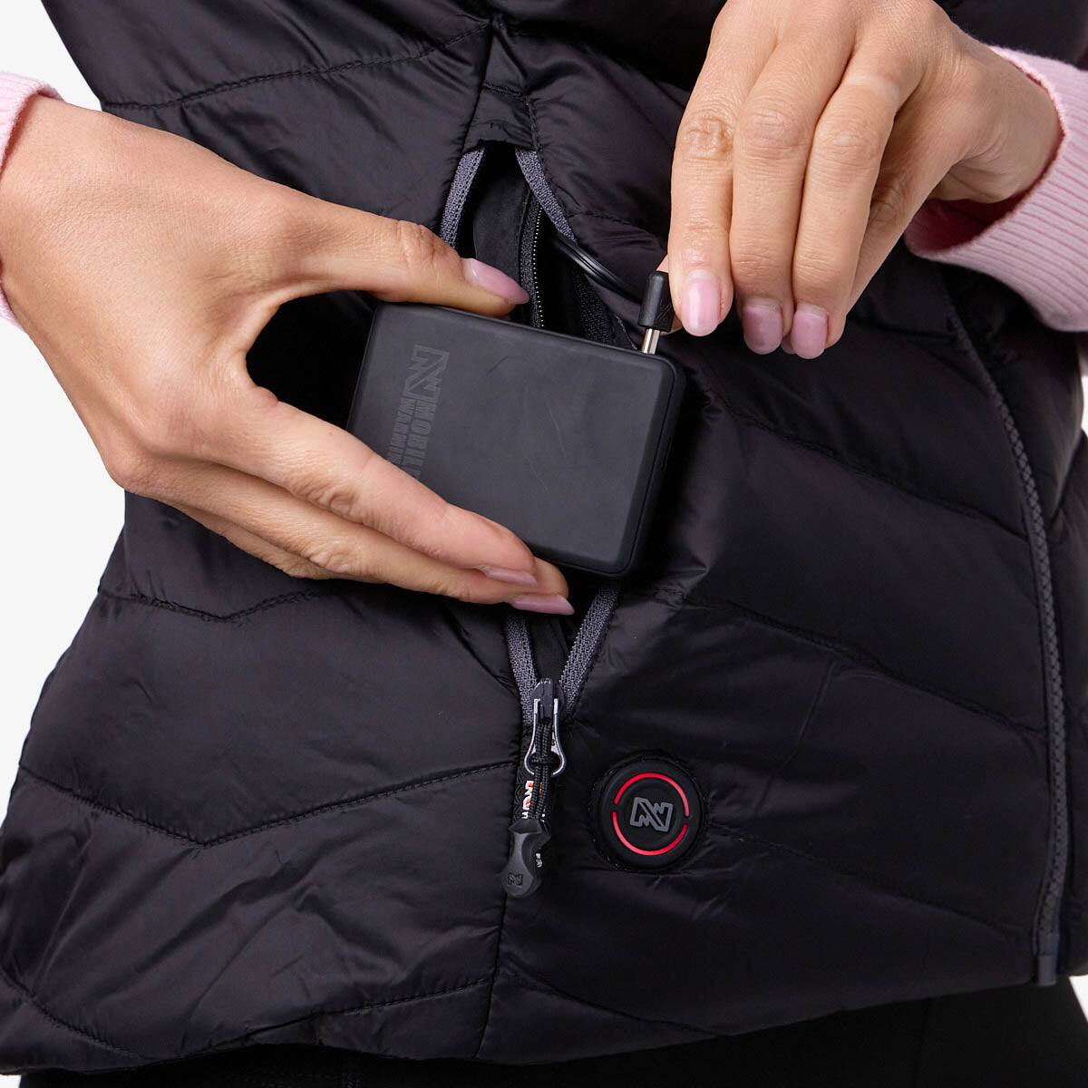 Alt View 6. Mobile Warming - Women's Backcountry Xtera Heated Vest - Black.
