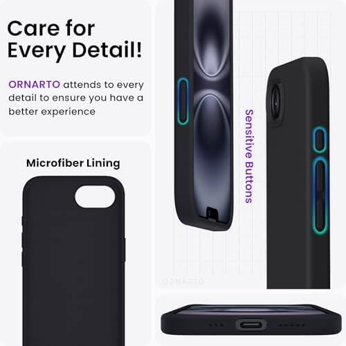 Care for Every Detail! ORNARTO attends to every detail to ensure you have a better experience. Microfiber Lining, Sensitive Buttons.