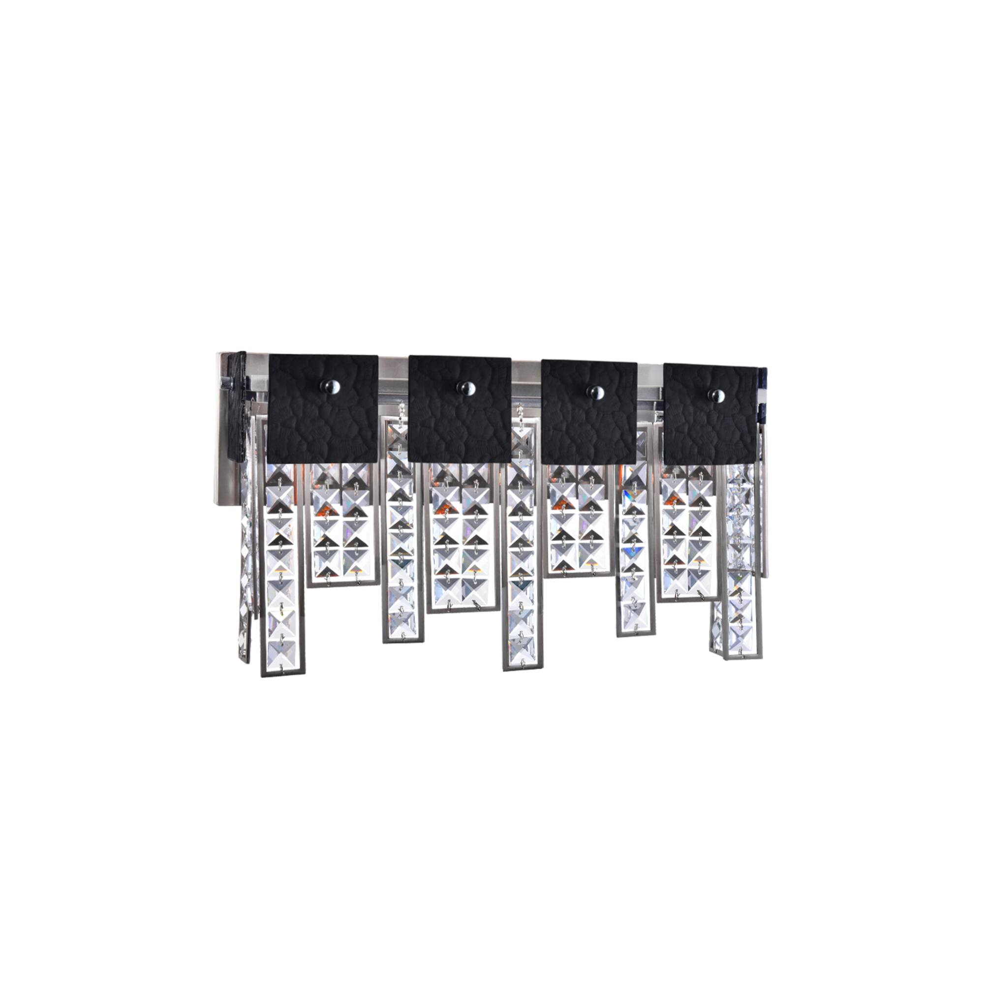 CWI Lighting - Glacier 3 Light Vanity Light With Finish - Polished Nickel