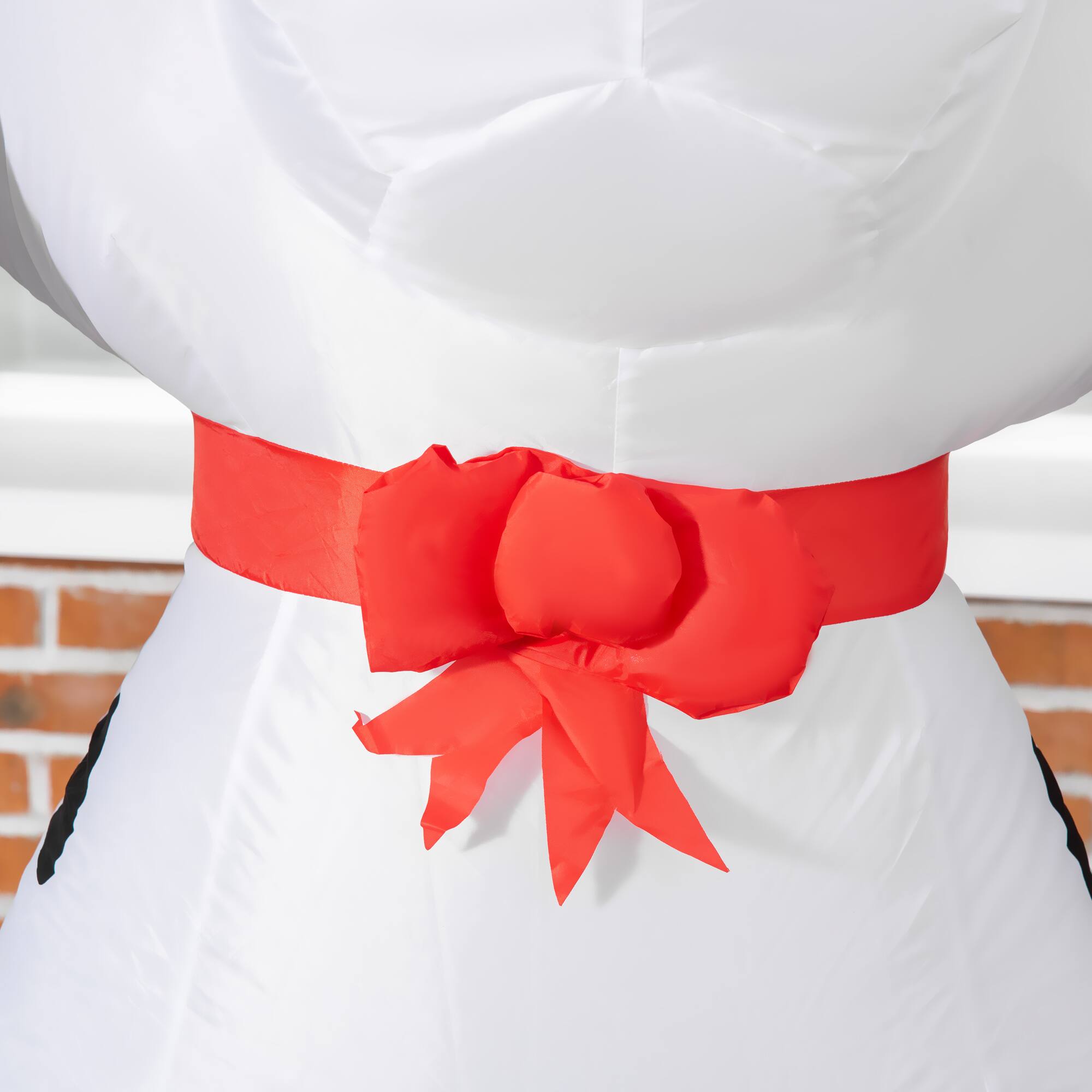 Alt View 7. Homcom - 6ft Inflatable Puppy Dog with Santa Hat, Outdoor Blow-Up Yard Christmas Decor with LED Lights - White.