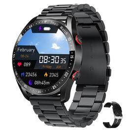 YONWAY - ECG+PPG Bluetooth Call Smart Watch, Multifunctional Health Monitoring, Sleep Monitoring, IP67 Waterproof - Black - (2024)