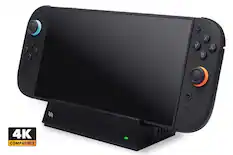 Front. NEXT - 4K TV Dock Kit for Switch 2, Switch & Switch OLED - Black.