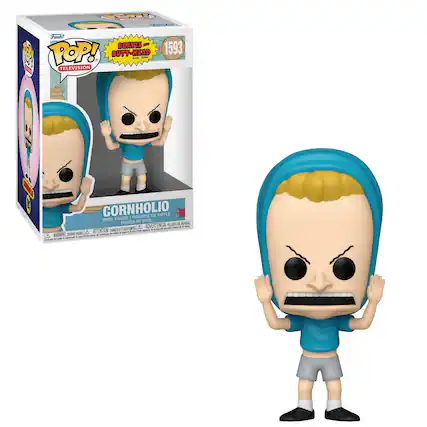 GARE Funke BEAVIS - POP! BUTT-HEAD 1593 TELEVISION - Aunia CORNHOLIO FIGURINE EN VINYLE FIGURE VINYL DE VINIL FIGURA PELGRO x ASPIRA m A ERTENCIA - . ATTENTION 3A2 E - - -- - A - . - WARNING 200c -OR - - - - A -oh_e - Sa - -