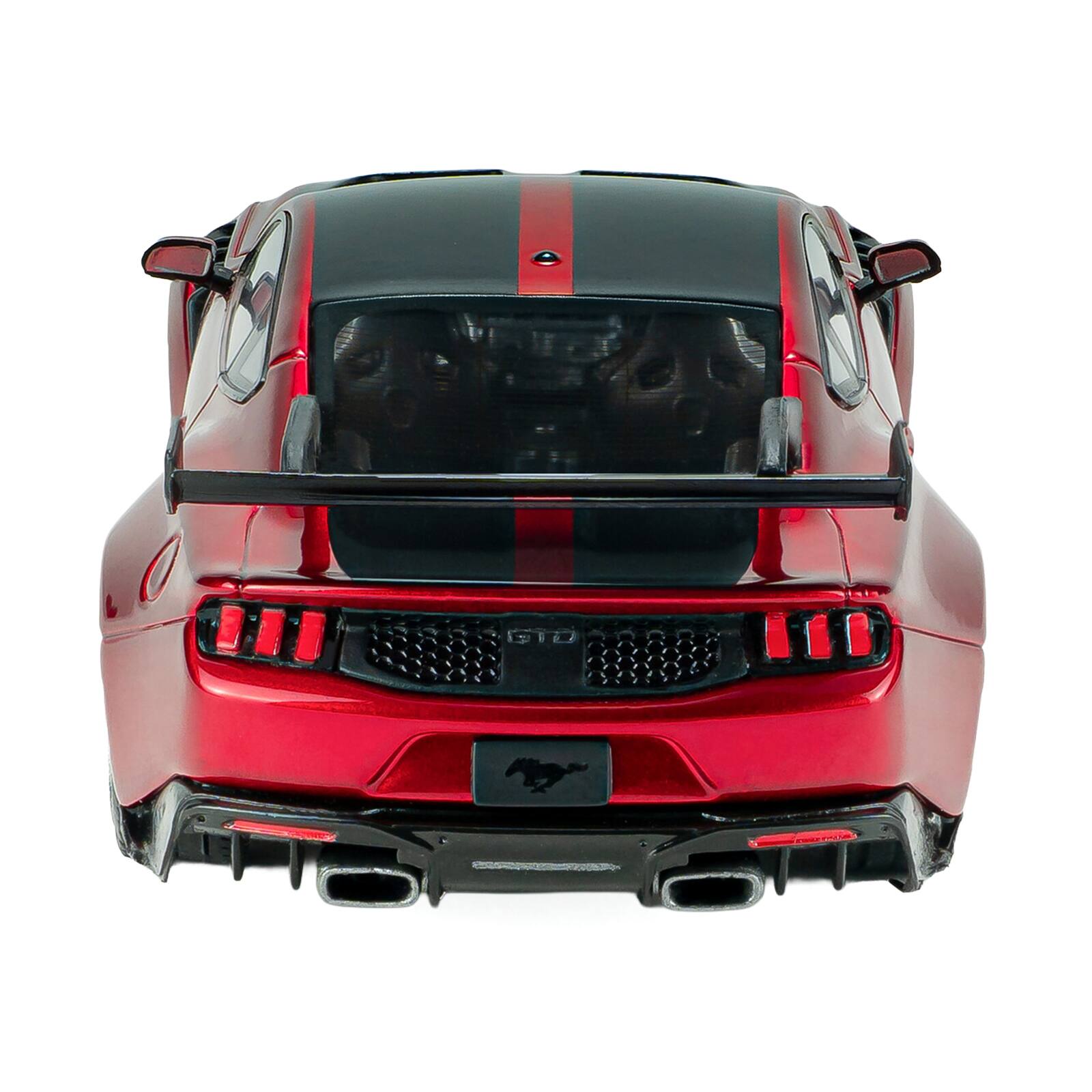 Alt View 5. Solido - 2025 Ford Mustang GTD Chroma Flame Red Metallic with Black Stripes 1/43 Diecast Model Car by Solido.