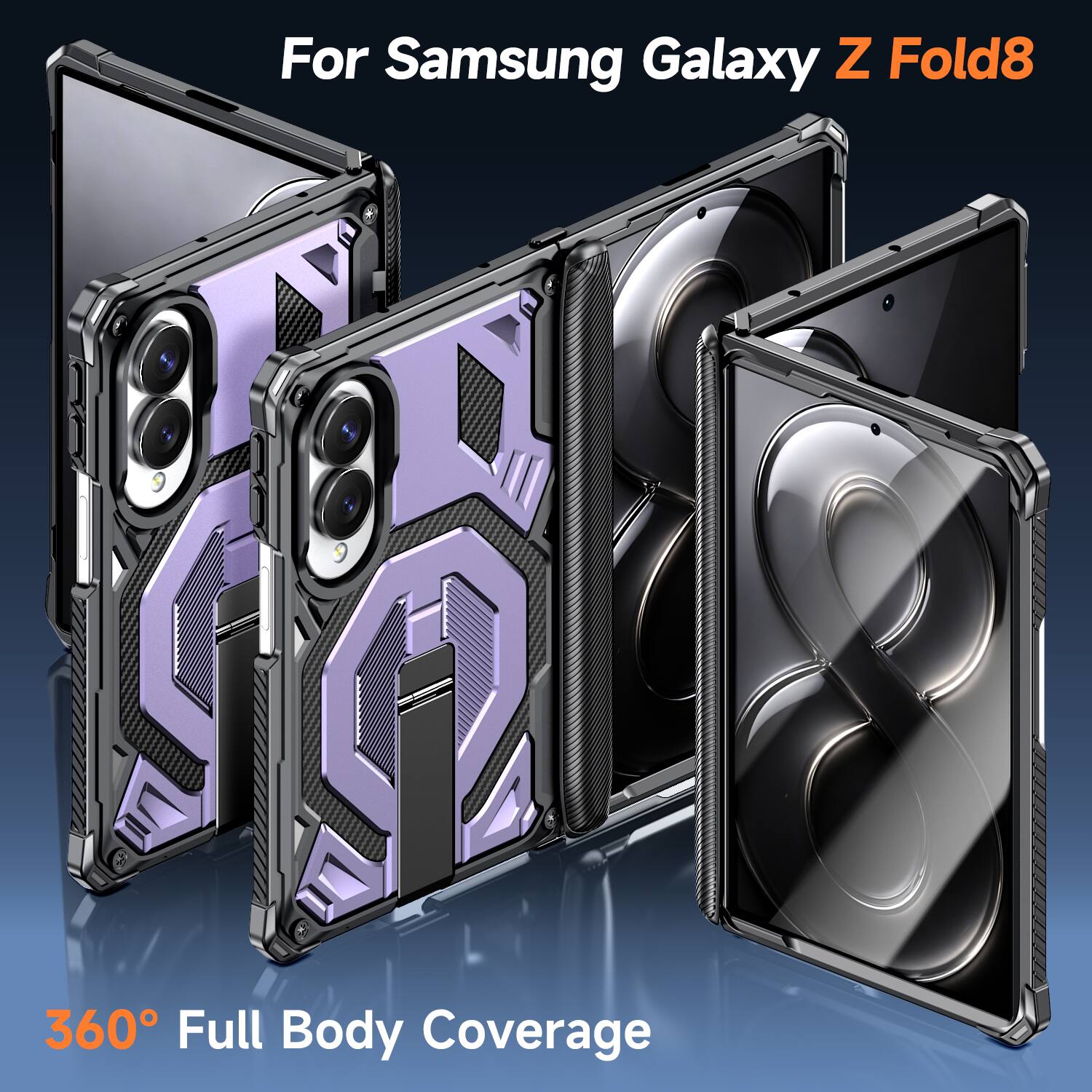 For Samsung Galaxy Z Fold8  
360° Full Body Coverage