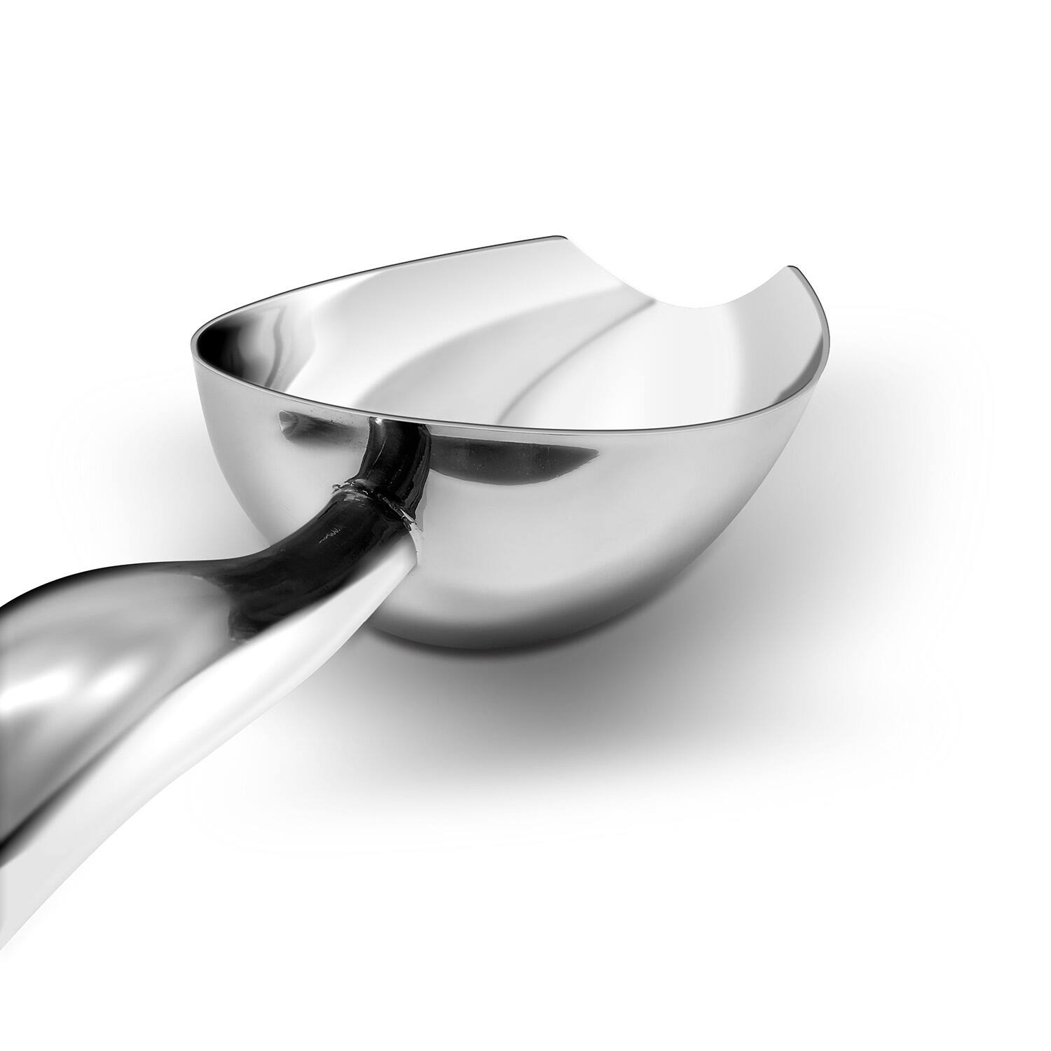 Back. Malletson - 2PC Ice Scoop Stainless Steel Ergonomic Handle for Bars and Kitchens.