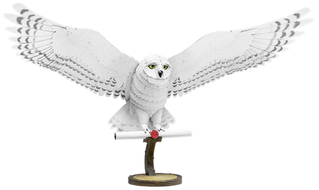 Metal Earth - Premium Series Hedwig 3D Metal Model Kit Fascinations - Silver
