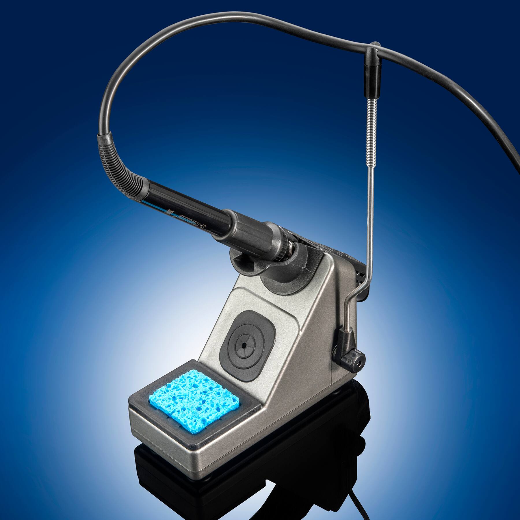 Alt View 1. X-Tronic - 4008-PRO-X 75 Watt Soldering Iron Station w/ PID Technology, 0-30 Minute Sleep Timer, C/F & More - Silver.