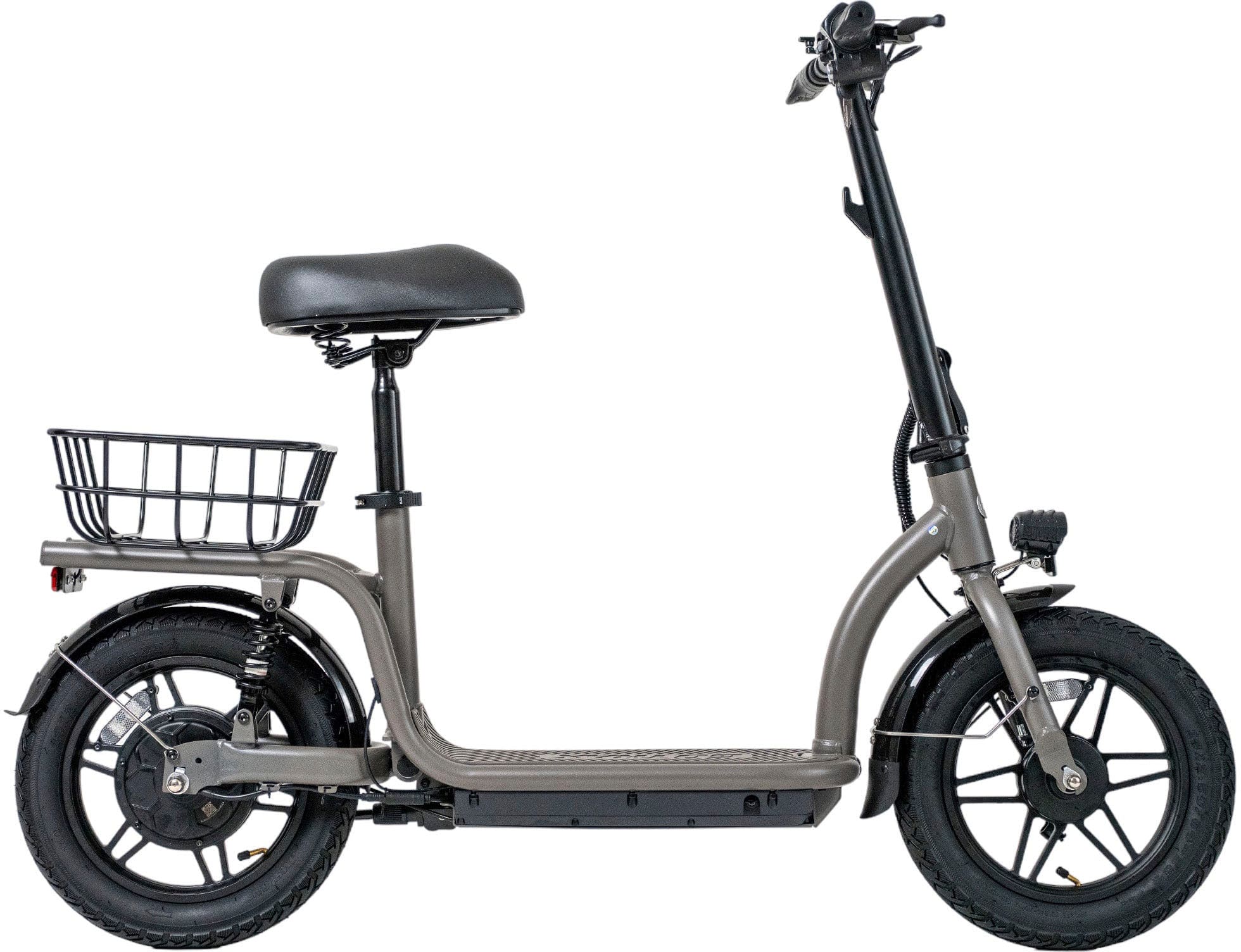 Alt View 18. GoTrax - FLEX VOYAGER Electric Scooter w/16mi Operating Range & 15.5mph Max Speed - Gray.