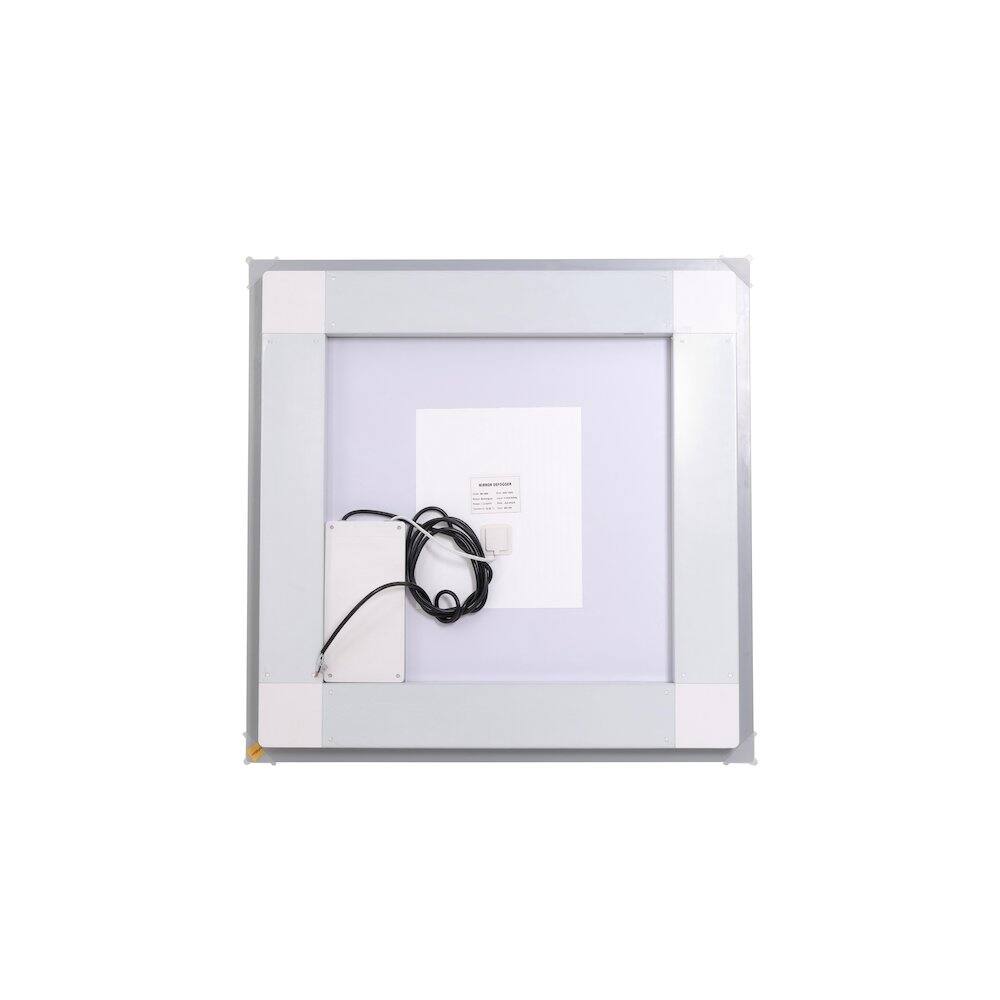 Angle. Elegant Kitchen and Bath - Riven 30X30 Led Mirror, Adjustable Color 3000K/4200K/6400K - White.