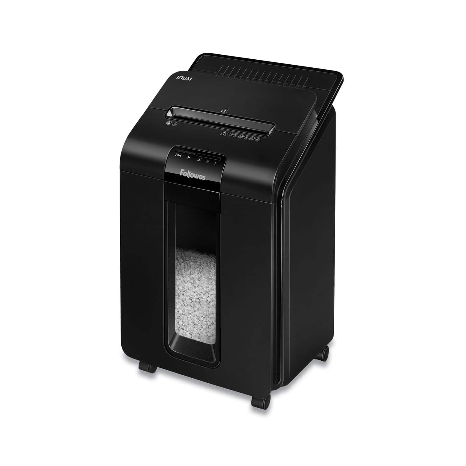 Fellowes - Automax 100m Auto Feed Micro-Cut Shredder, 100 Auto/10 Manual Sheet Capacity