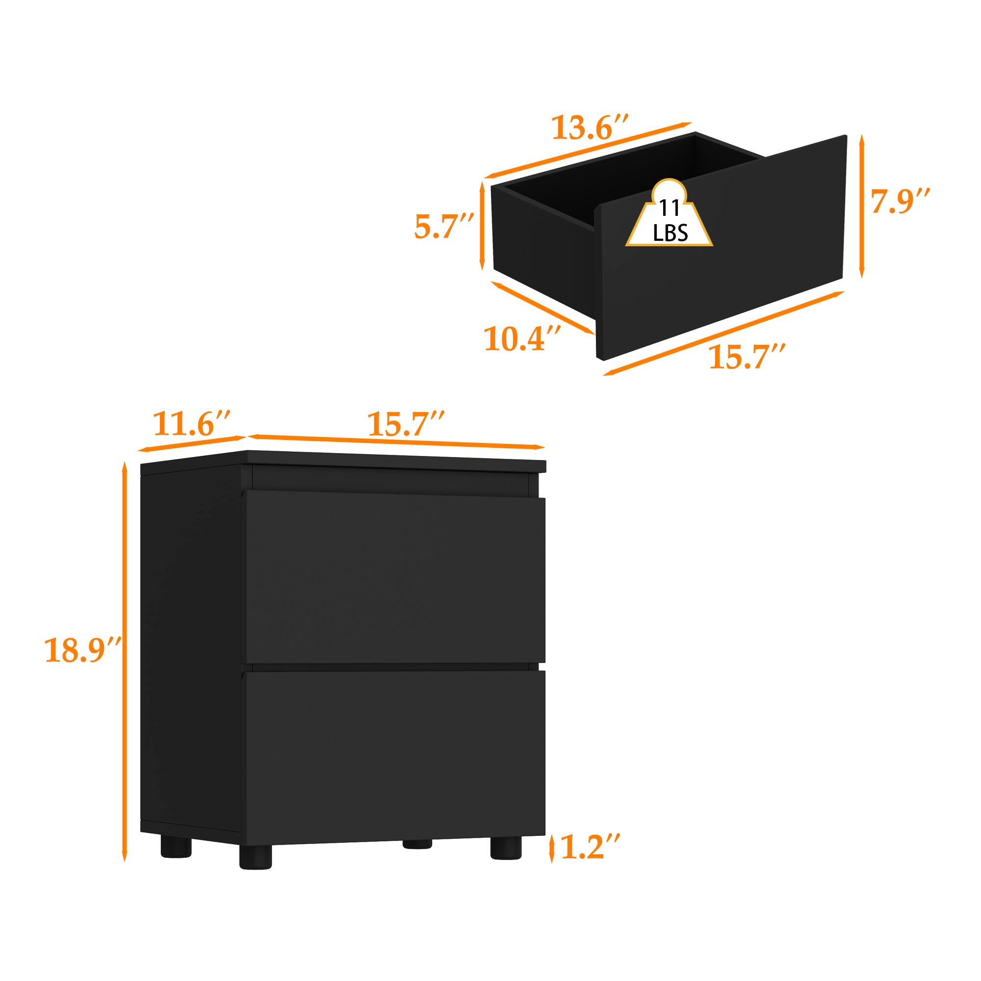 11 LBS, 13.6", 7.9", 10.4", 5.7", 15.7", 11.6", 15.7", 18.9", 11.2"