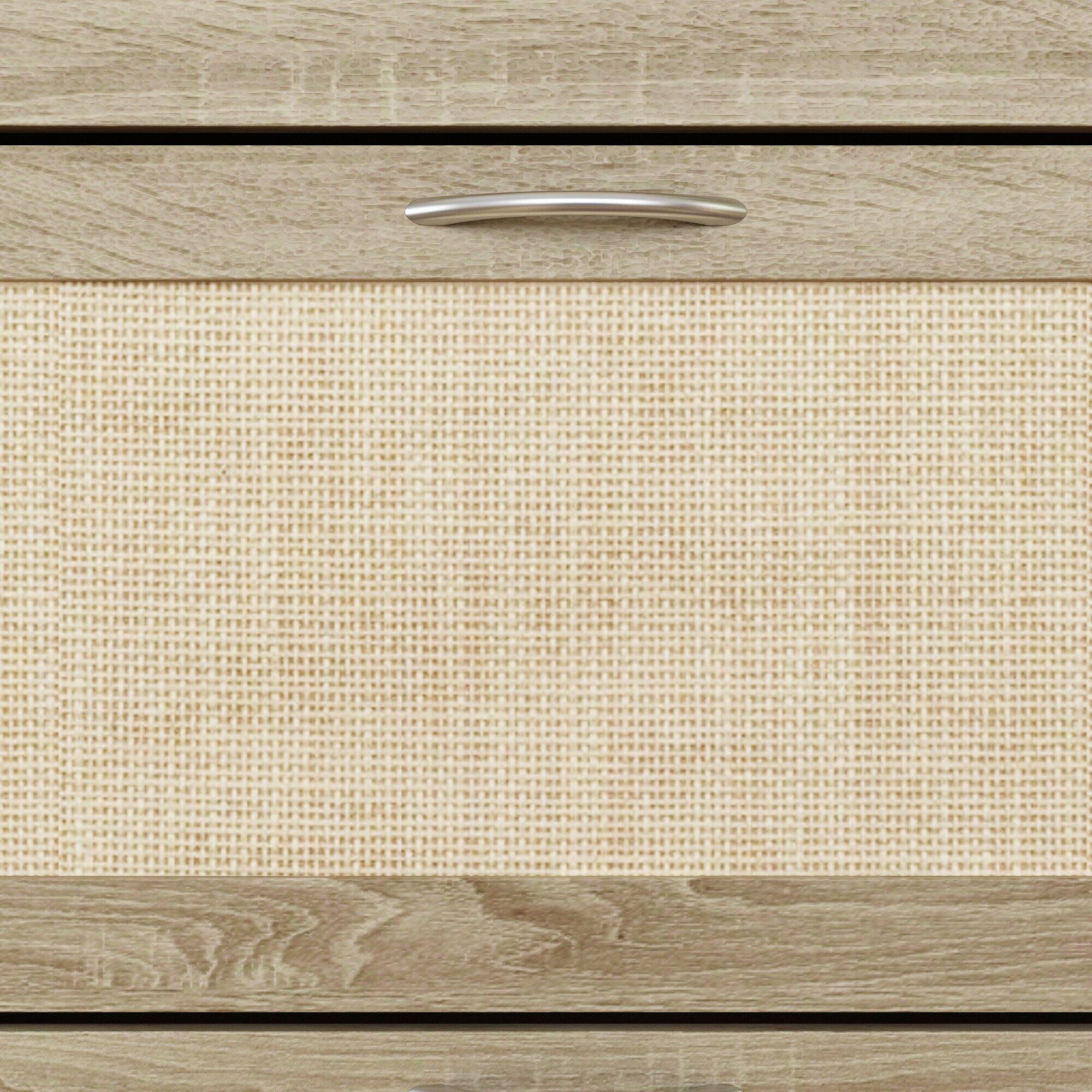 Alt View 7. Famapy - Famapy 3 - Tier Rattan - Front Flip - Down Shoe Cabinet with Adjustable Shelves - Wooden.