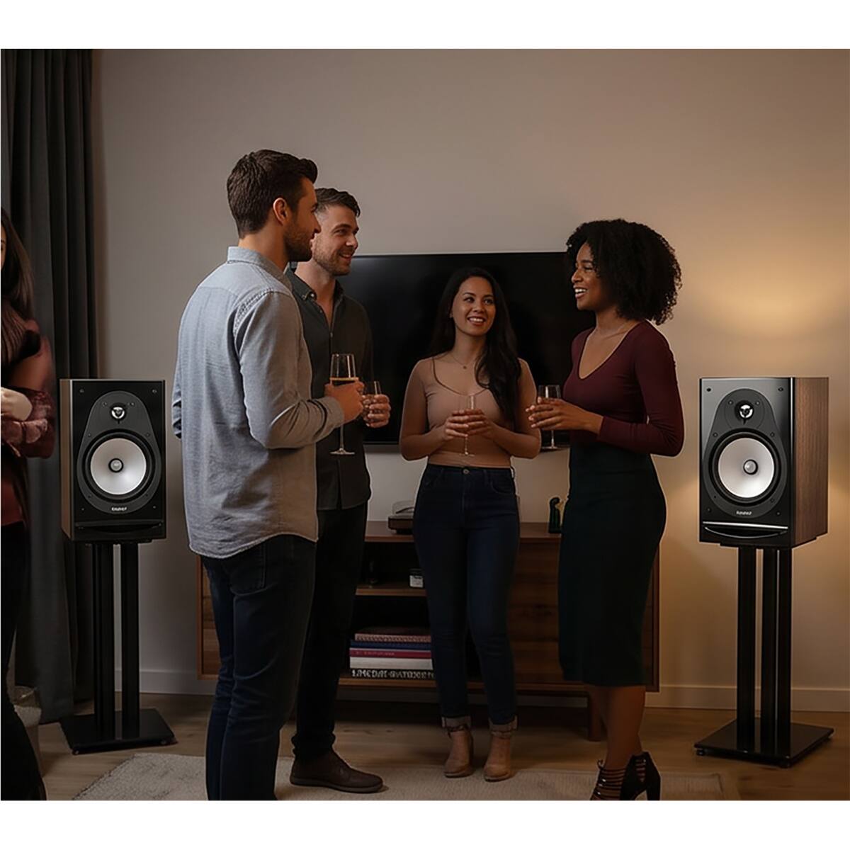 Alt View 5. Energy - Energy Connoisseur CB-10 5.5" 125W 2-Way Passive Bookshelf Speaker, Black.