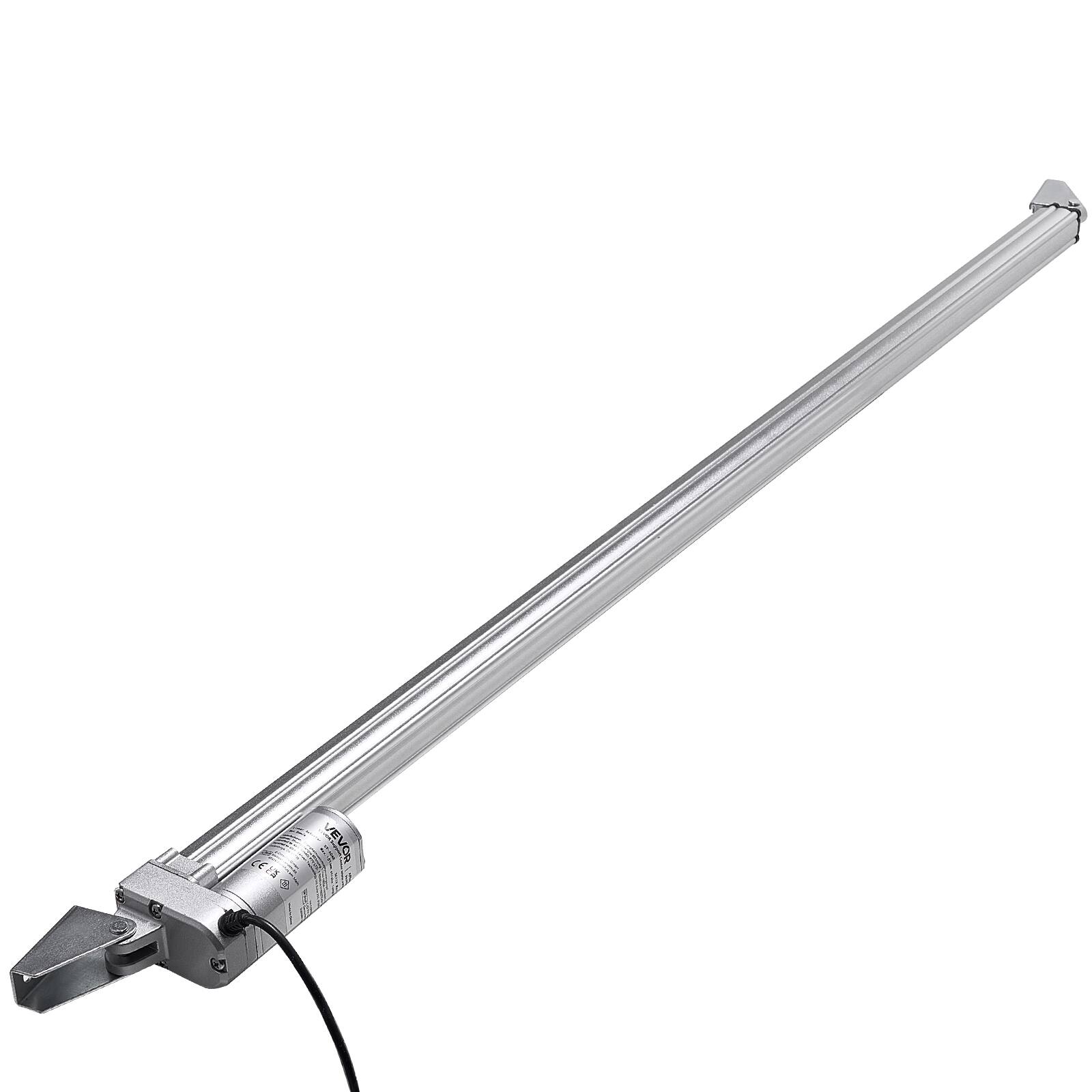 Alt View 5. VEVOR - 12V Linear Actuator, 40 Inch IP65 Waterproof Linear Actuator, 675lbs/3000N 0.2"/s Motion Actuators - Silver.