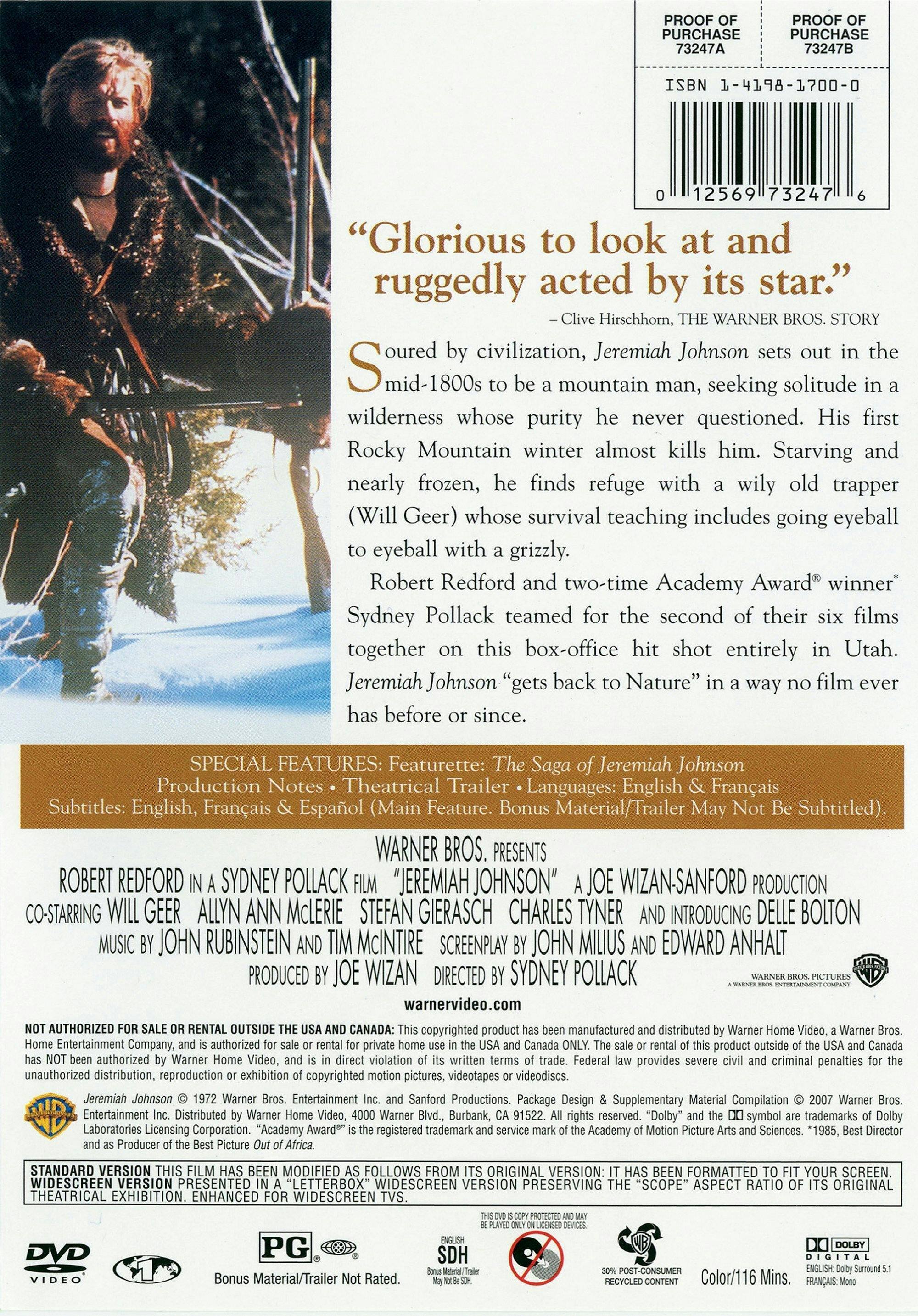 Angle. Jeremiah Johnson [DVD].