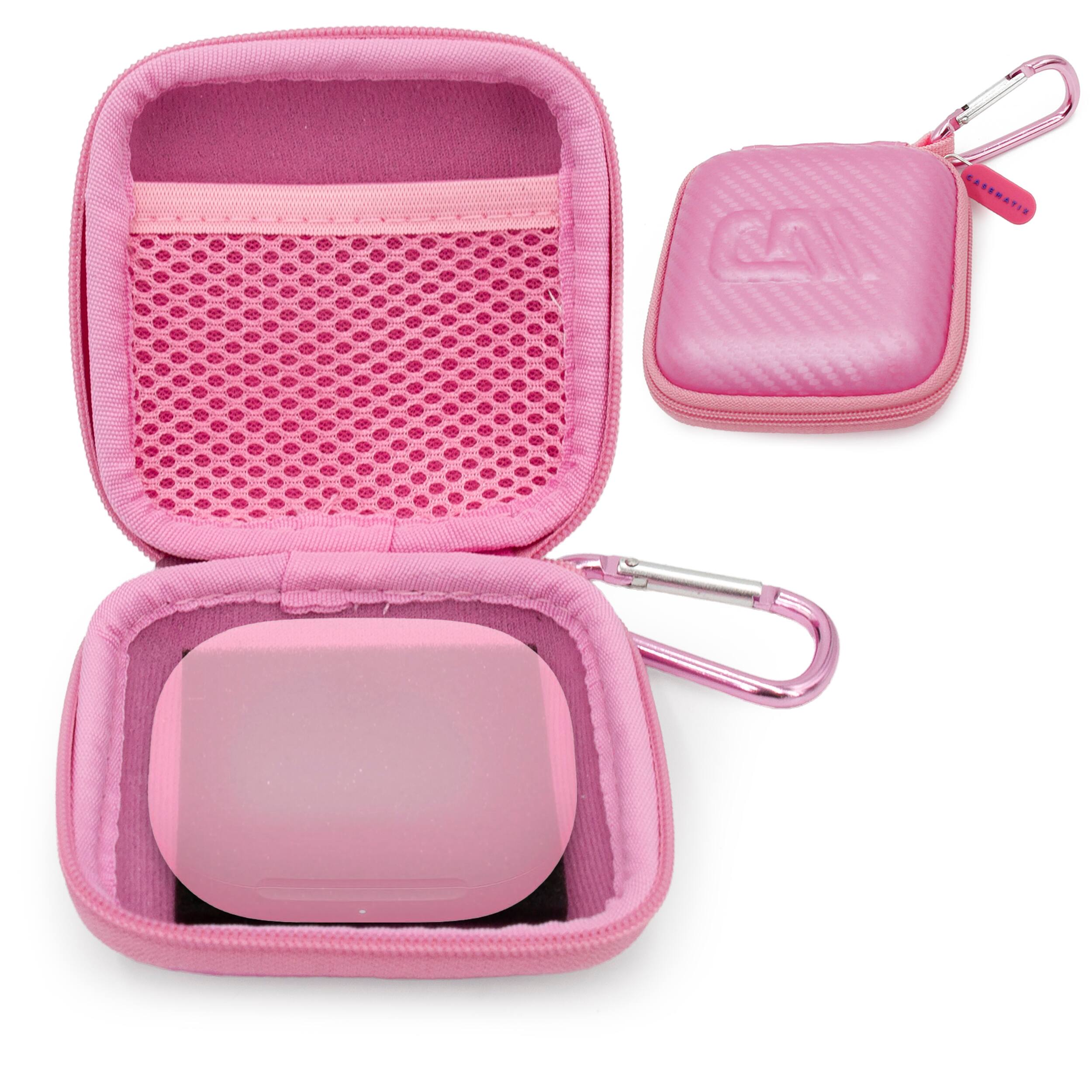 Beats ワイヤレスイヤホン ピンク 充電ケース付き CASEMATIX Carry Case for Beats Powerbeats Fit Wireless Earbuds