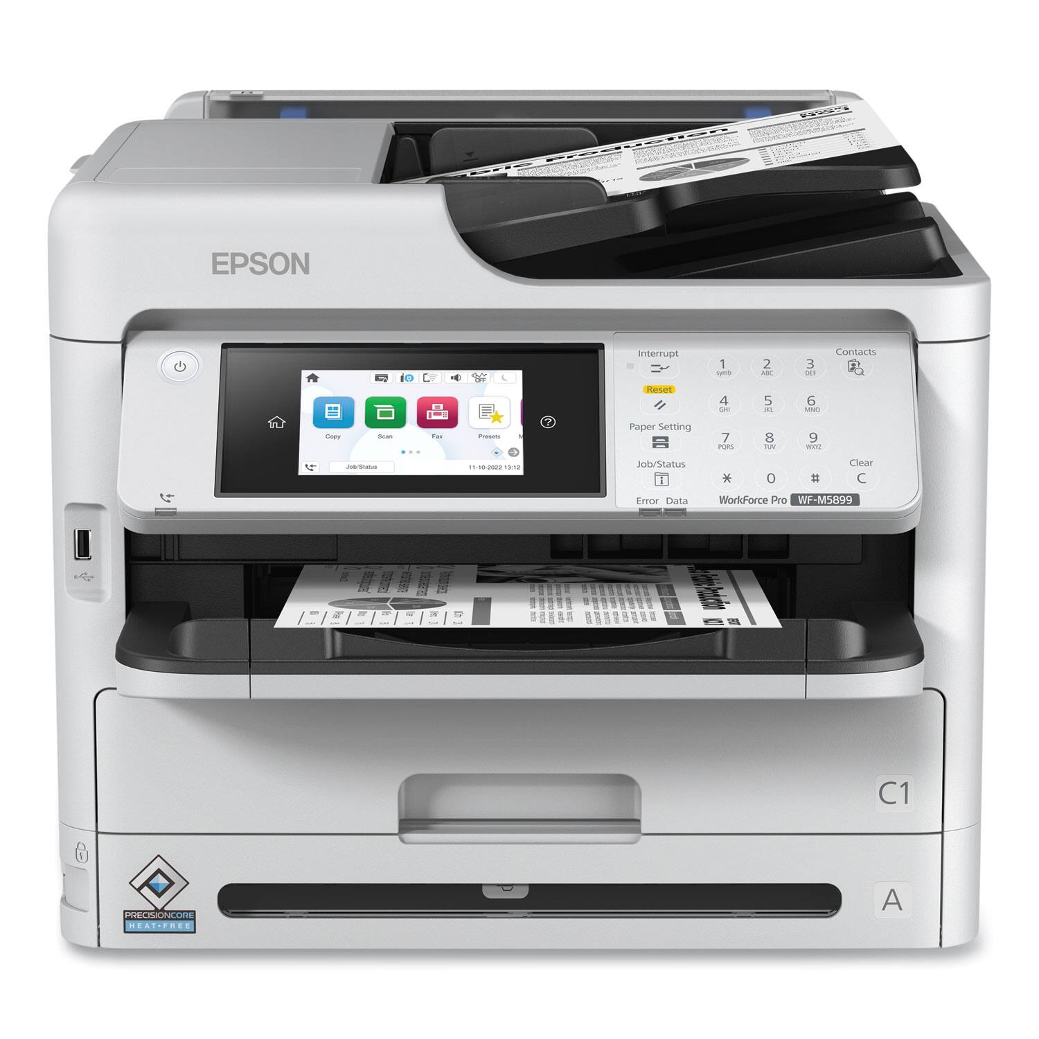 EPSON WorkForce Pro WP-M5899

- Interrupt
- Paper Setting
- Job/Status
- Error Data
- Contacts
- Clear

C1