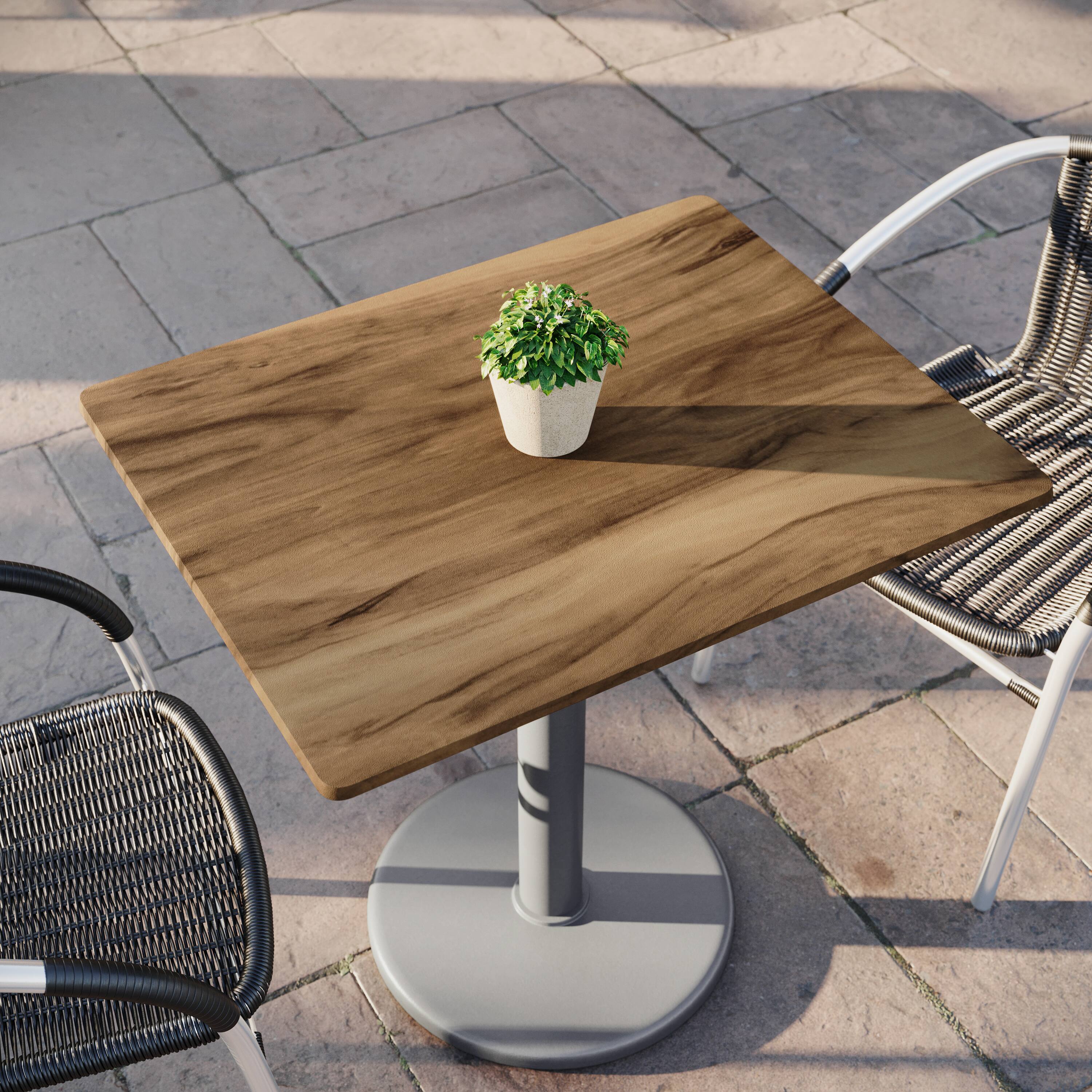 Alt View 1. Emma + Oliver - PureShield HPL Wrapped Tabletop, Seamless Edge, Scratch & Stain Resistant, Commercial Grade - Natural.