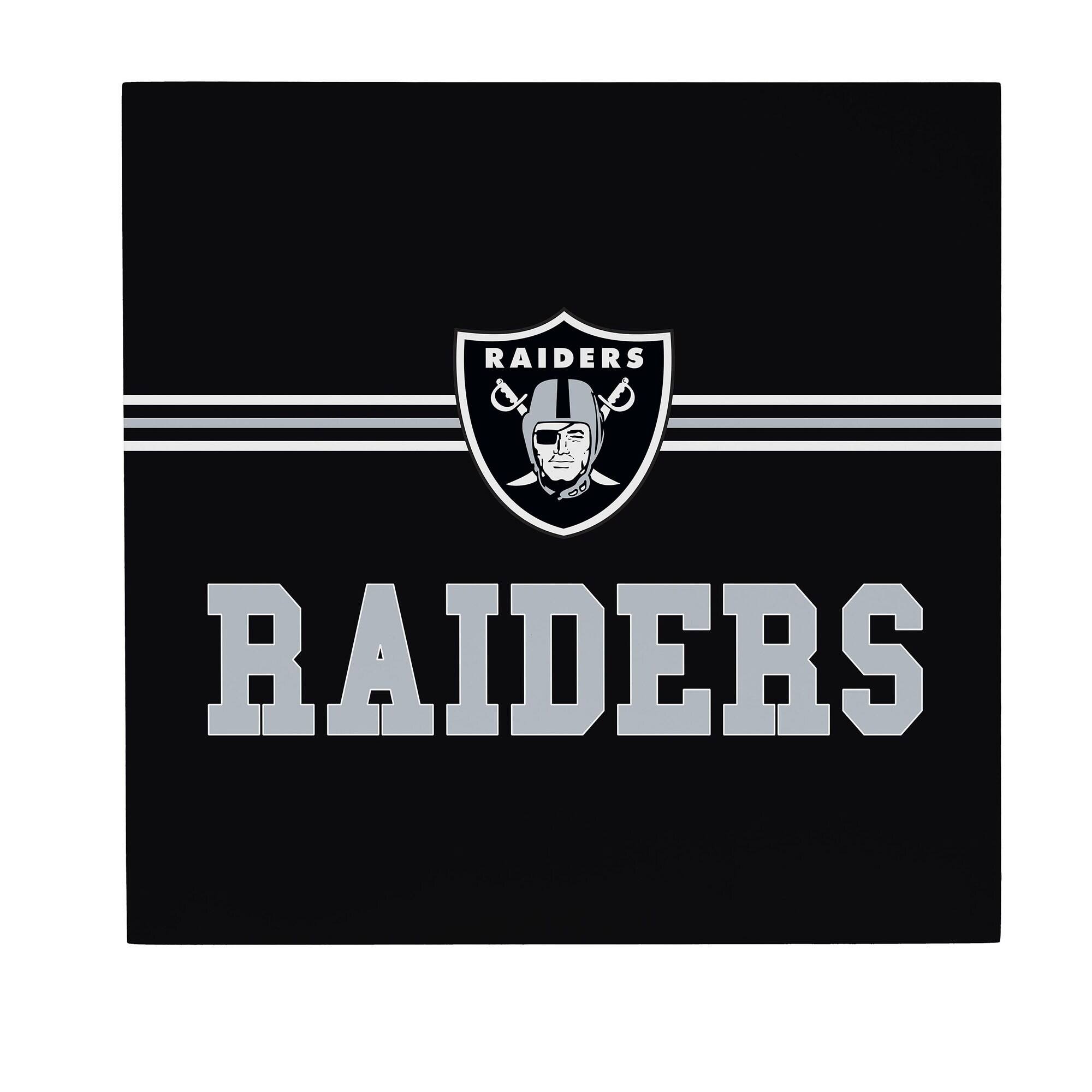 Las Vegas Raiders 12" x 12" Wood Wall Sign