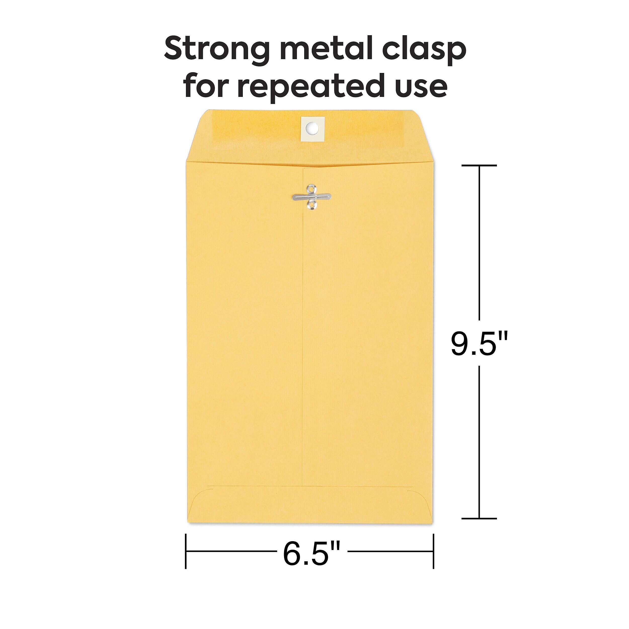 Strong metal clasp for repeated use

9.5"

6.5"