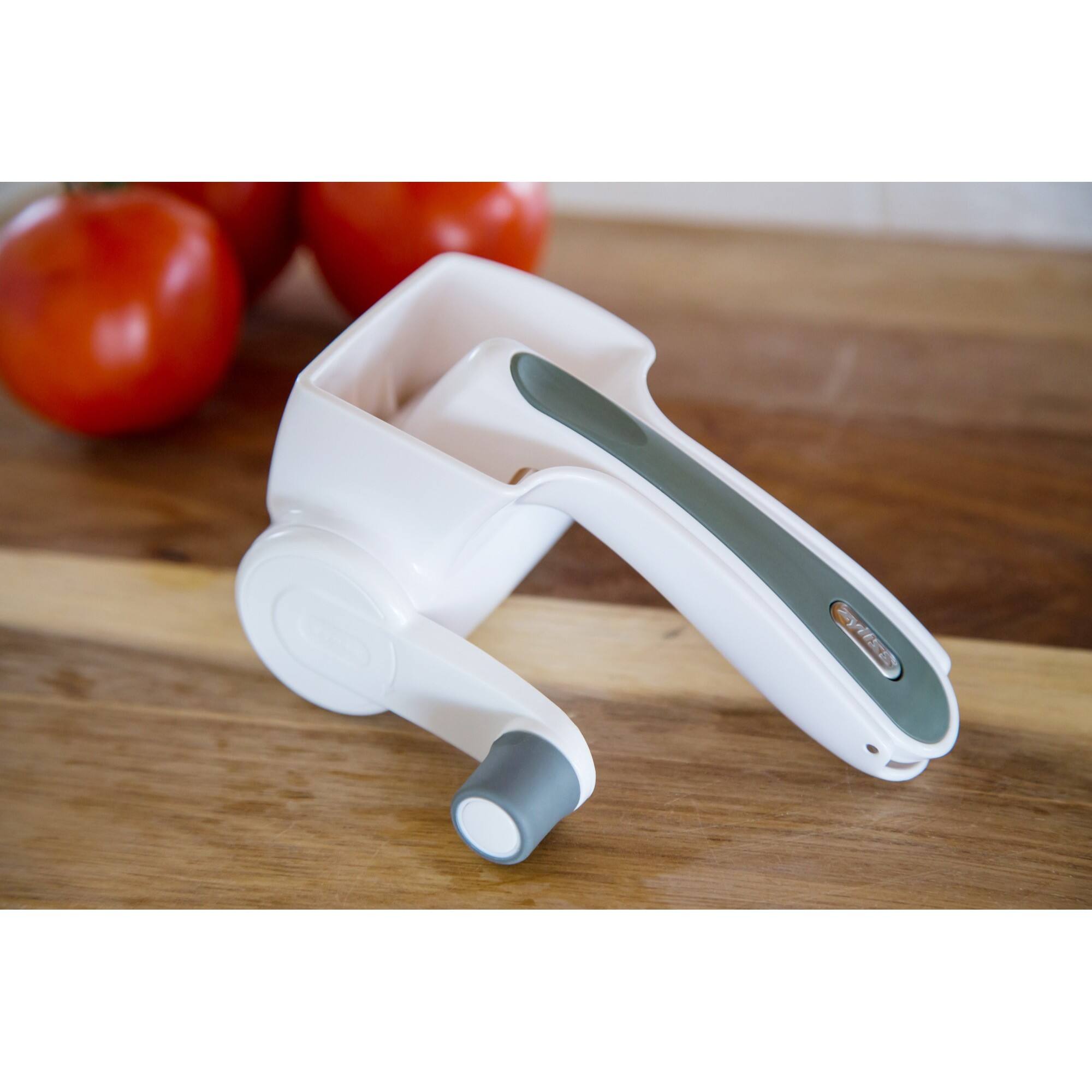 Alt View 4. Zyliss - Classic Rotary Grater - White.