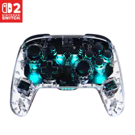 Turtle Beach - Afterglow Wireless RGB Gaming Controller for Nintendo Switch 2, Nintendo Switch, Switch Lite, & OLED Model - Clear