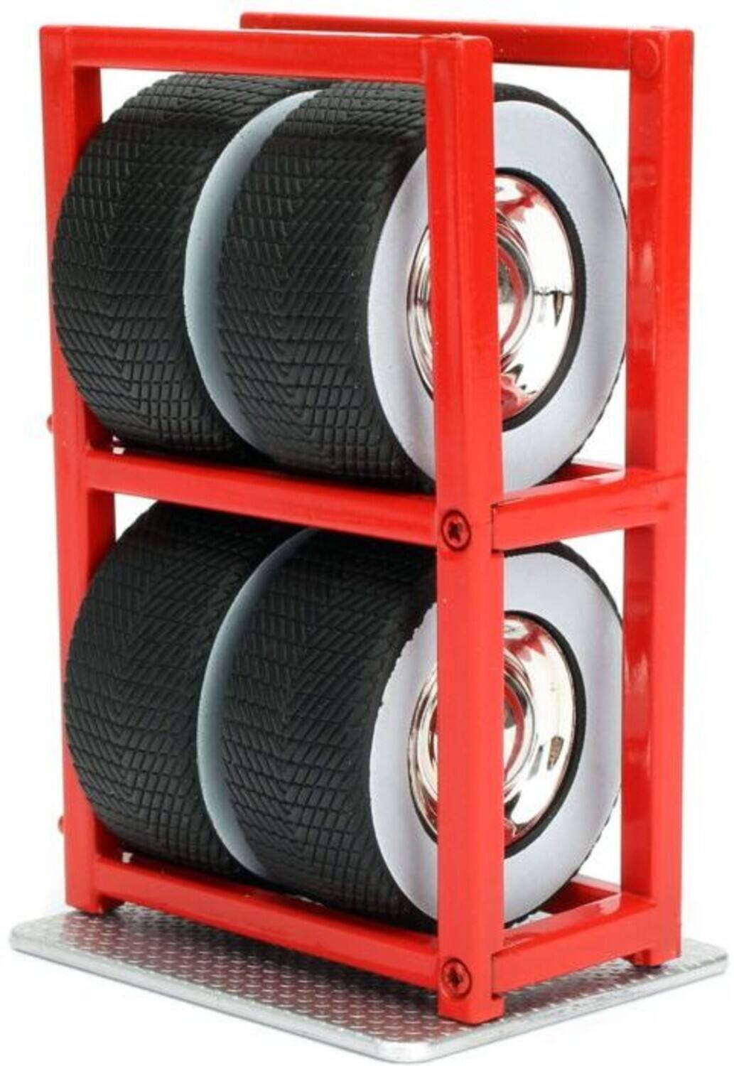 Alt View 2. Jada Toys - Jada Toys - 1:24 Cars 3 - Lightning Mcqueen with Tire Rack   - COLLECTIBLES.