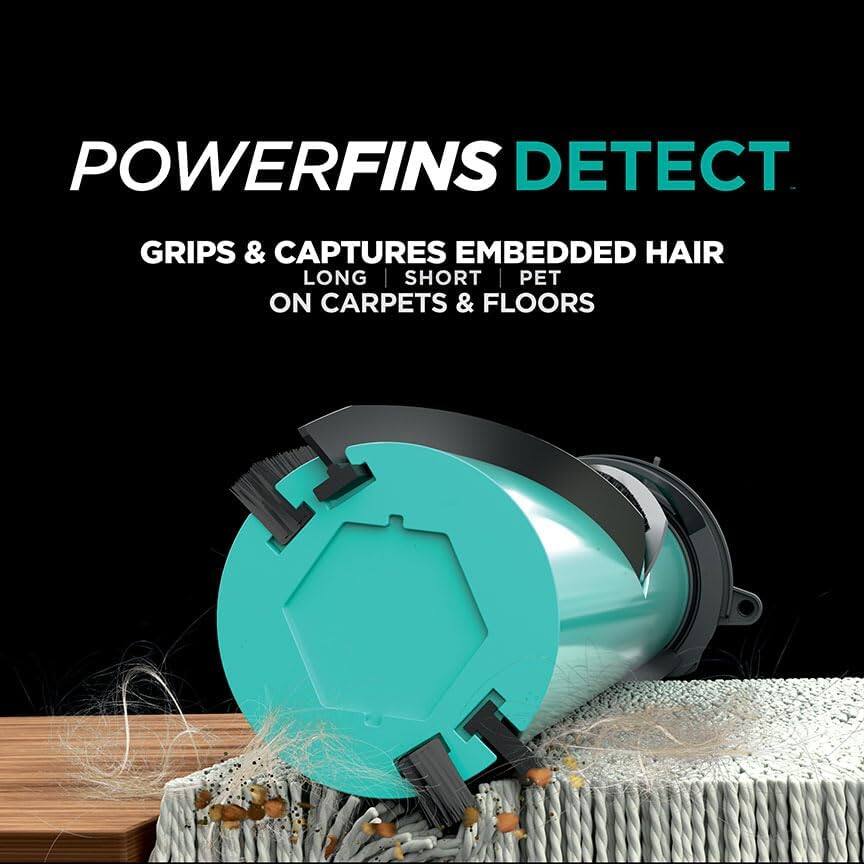 POWERFINS DETECT  
GRIPS & CAPTURES EMBEDDED HAIR  
LONG | SHORT | PET  
ON CARPETS & FLOORS