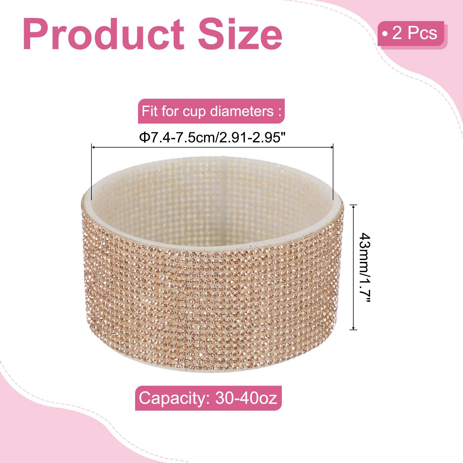 Product Size  
2 Pcs  
Fit for cup diameters: 7.4-7.5cm/2.91-2.95" (43mm/1.7")  
Capacity: 30-40oz