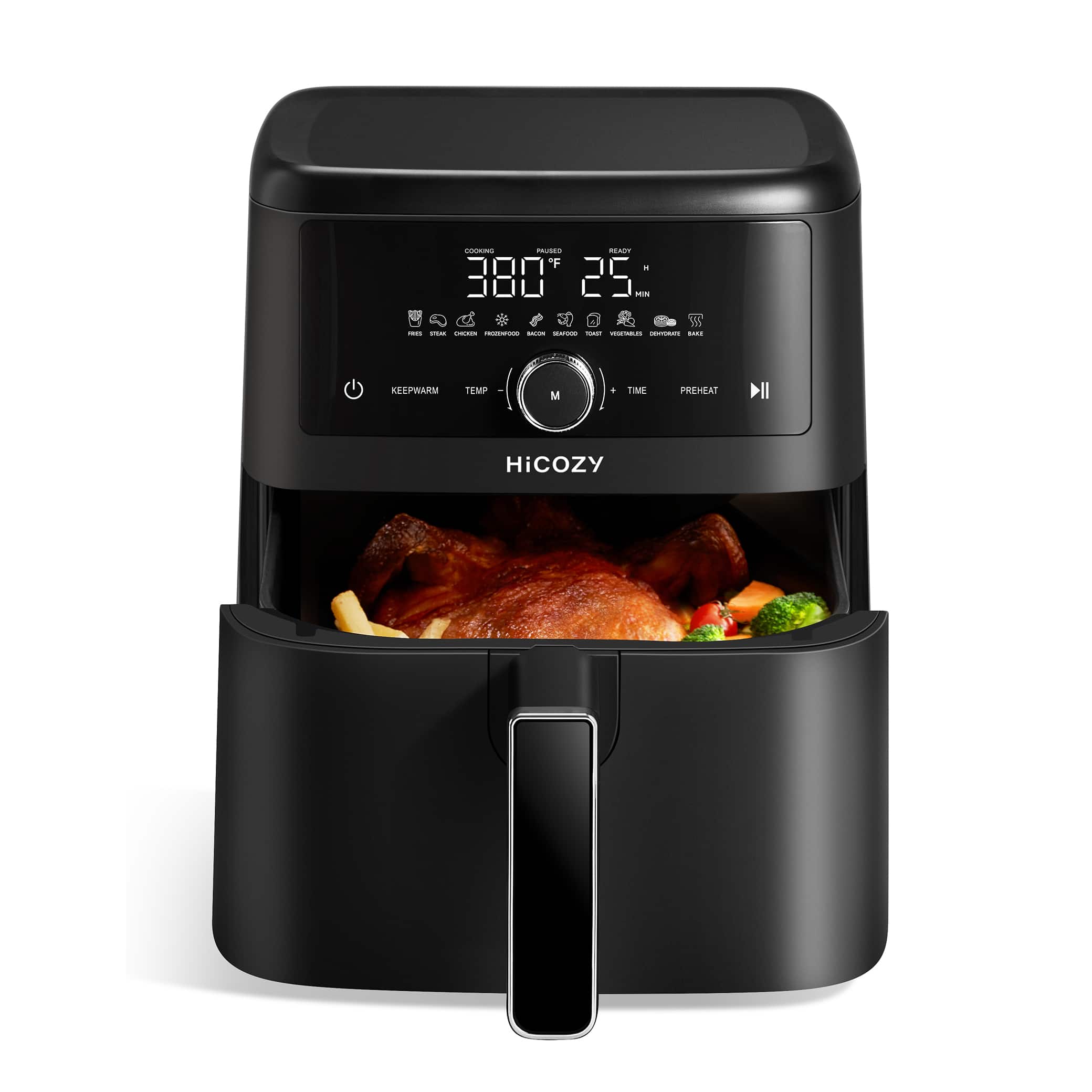 AstroAI - HiCOZY 10-in-1 Air Fryer 6-qt Family Size, 400F for Crispy Meals - Black