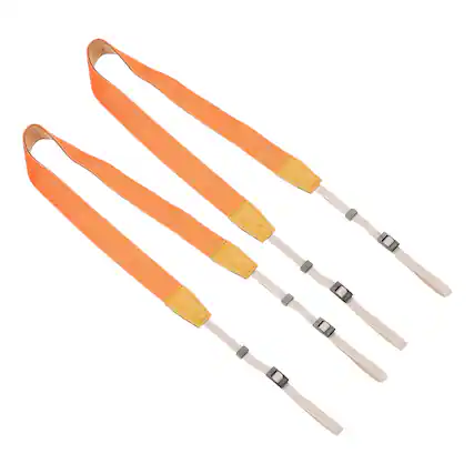 Front. Unique Bargains - 2pcs Camera Strap, 1.2" Width Nylon Adjustable Universal Neck Shoulder Strap for DSLR SLR Compact Cameras - Orange.