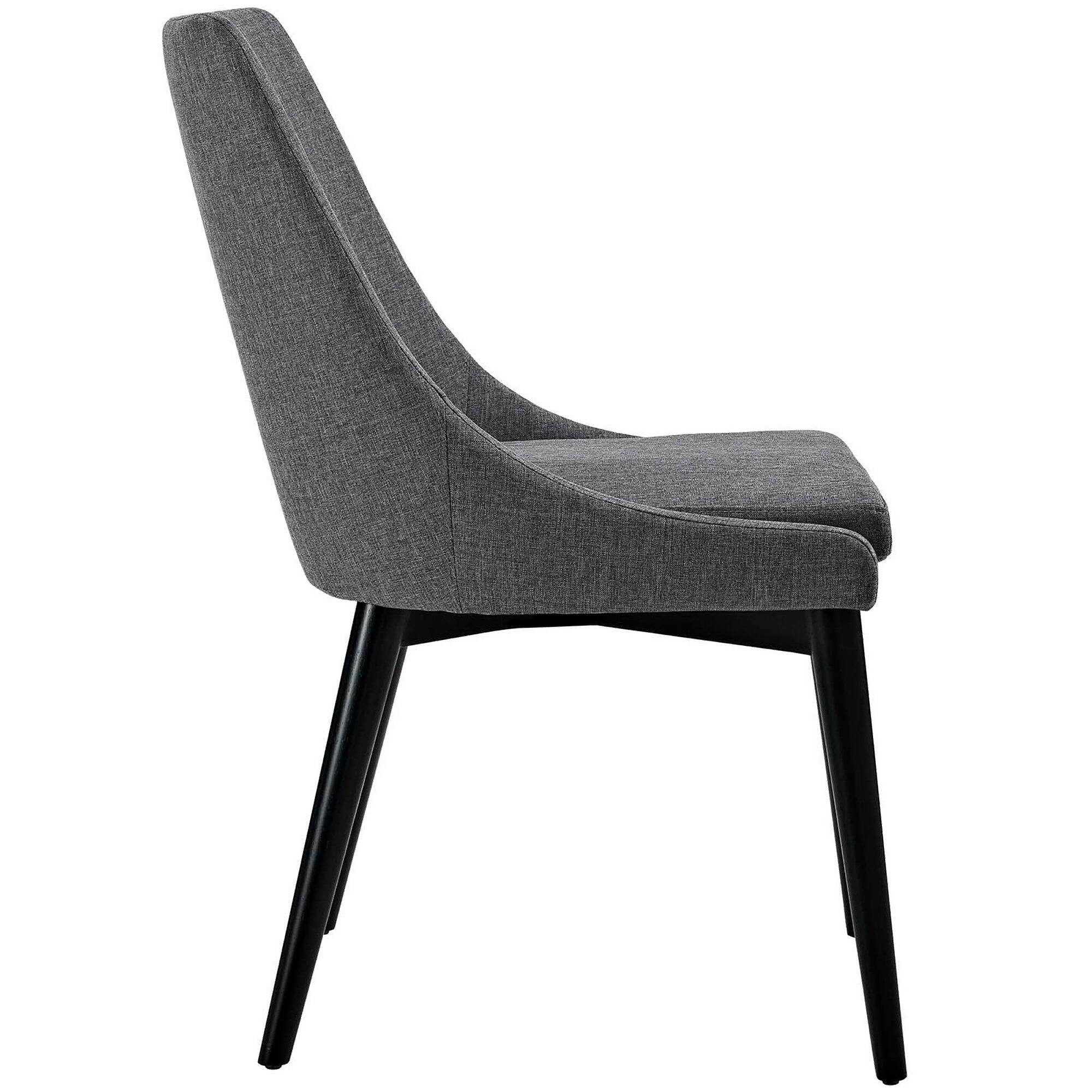 Angle. Modway - Viscount Fabric Dining Chair by Modway - Gray.